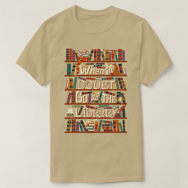 Gå till Bibliotek T Shirt (Design framsida)