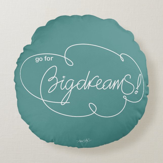 Gå till BIG DREAMS - Bold Cloud S - W Rund Kudde (Framsidan)