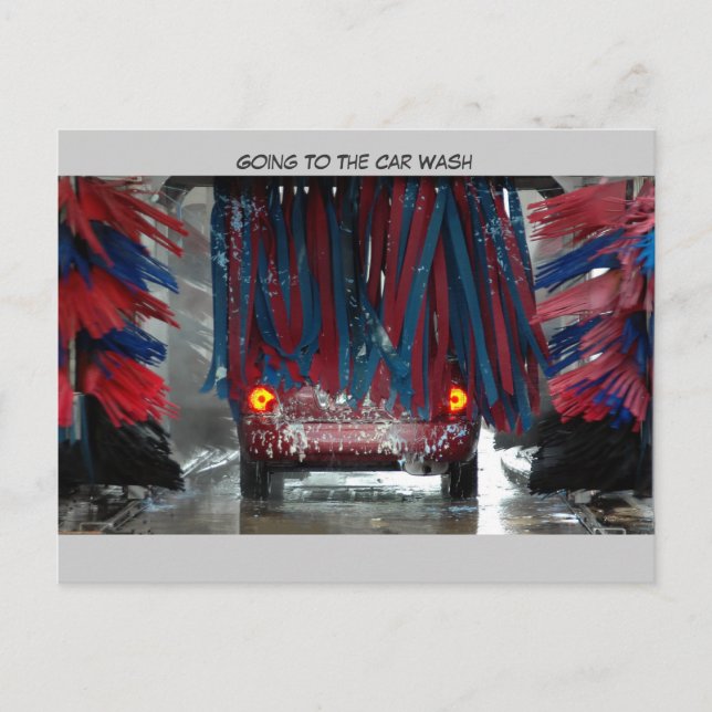 Gå till bilens Tvätta Vykort (Framsida)