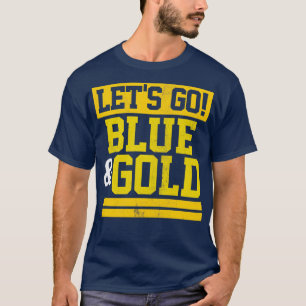 Gå till Blue Guld Team Favorite Färg Vintage Gam T Shirt