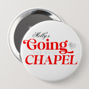 Gå till Chapel-Party-designen Personligt bröllp Knapp
