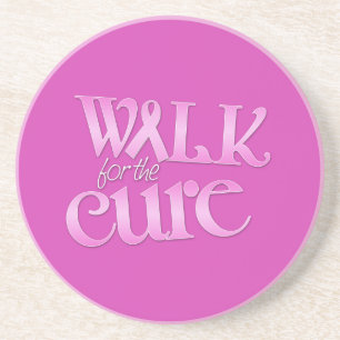 Gå till Cure Breast Cancer Underlägg Sandsten