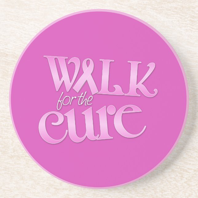 Gå till Cure Breast Cancer Underlägg Sandsten (Framsidan)