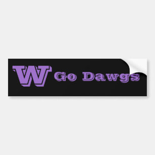 Gå till Dawgs Bumper Sticker Bildekal