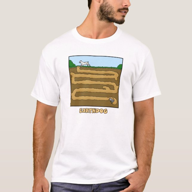 Gå till den slipade tecknadEarthdog T-tröja T-shirt (Framsida)