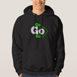 Gå till design på en svart hodie hoodie
