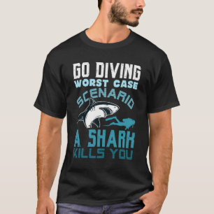 Gå till det värsta scenariot i Fodral, en haj-Döda T Shirt