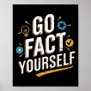 Gå till din egen fantastiska citattest Slogan Scie Poster