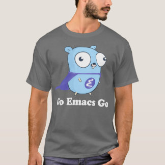 Gå till Emacs Go Black T Shirt