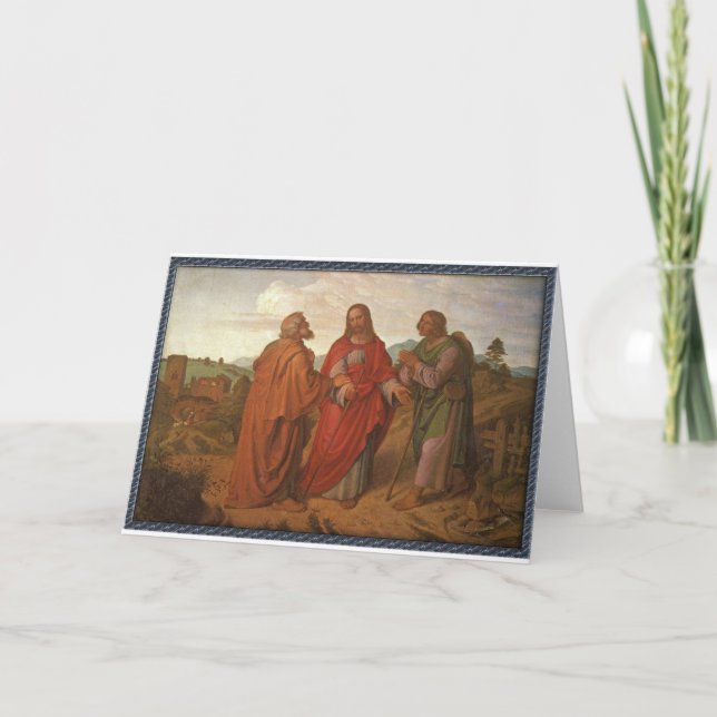 Gå till Emmaus hälsningkort Kort (Framsida)