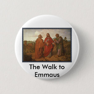 Gå till Emmaus klämmer fast knäppas Knapp