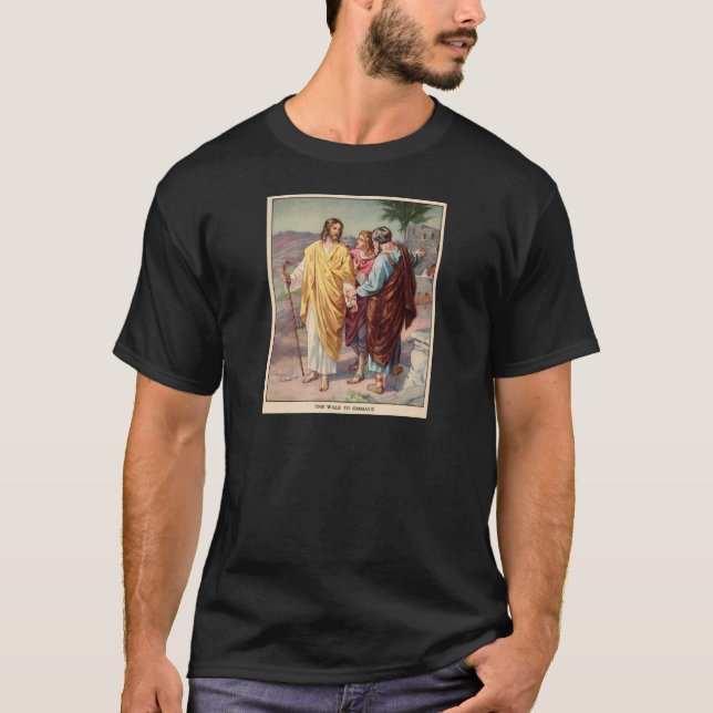 Gå till emmausen tee shirt (Framsida)