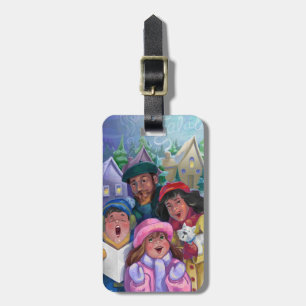 Gå till en Caroling Illustration Bagagebricka