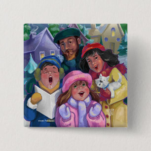 Gå till en Caroling Illustration Knapp