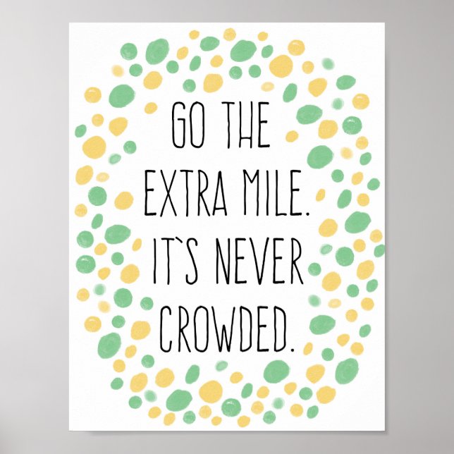 Gå till Extra Mile Poster (Framsidan)