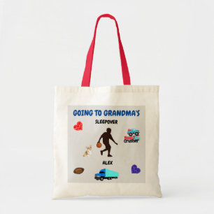 Gå till farmors roligt Tote Bag Tygkasse