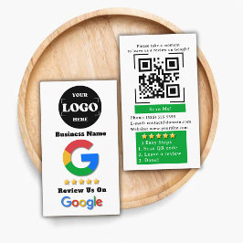 Gå till Google Review QR Code Tap för att granska Visitkort