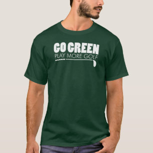 Gå till Green Play More Golf (på MÖRKEN) T-shirt