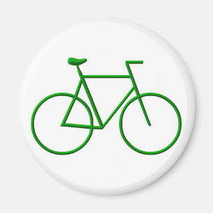 Gå till grön cykel magnet