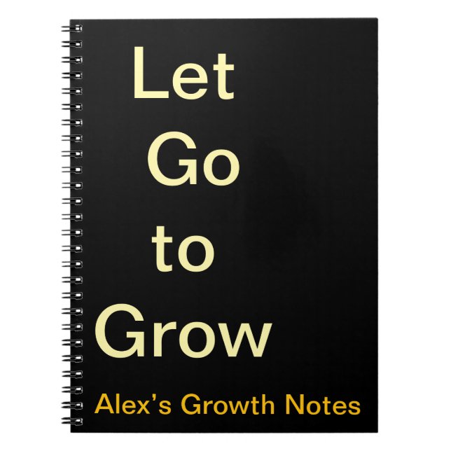 Gå till Grow Anpassningsbar emotive Growth noteboo Anteckningsbok (Framsidan)