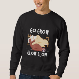 Gå till Grow Glow Slow Sloth Inspirational Sloth 2 Lång Ärmad Tröja