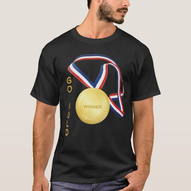 Gå till Guld idrottspris Unisex T Shirt (Framsida)