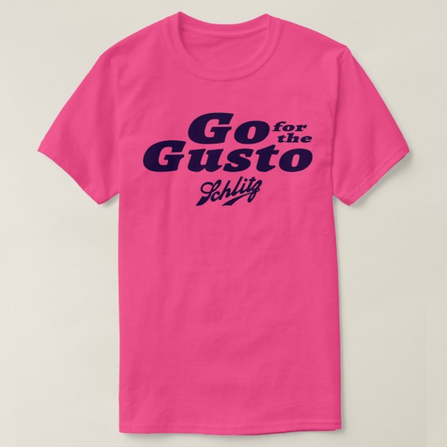 Gå till Gusto Schlitz Beer T Shirt (Design framsida)