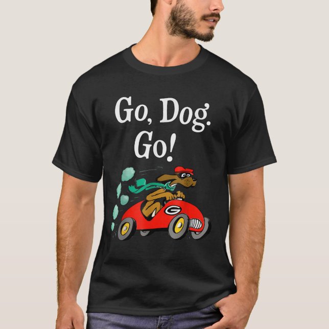 Gå till Hund Go Costume T Shirt (Framsida)