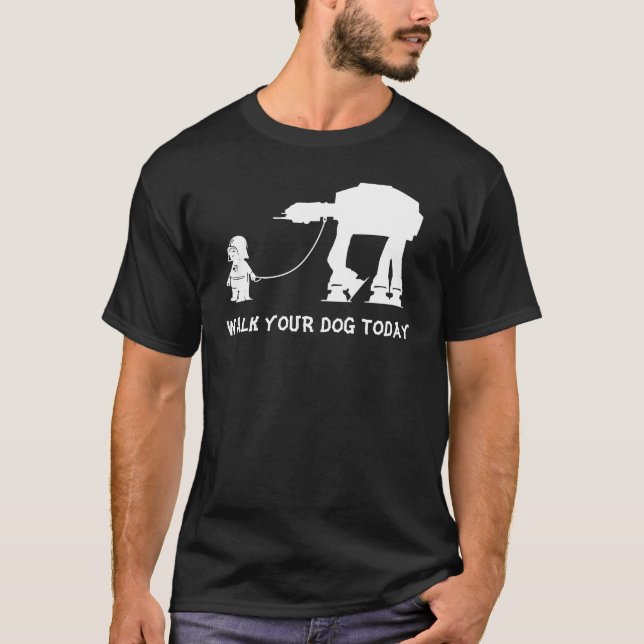 Gå till Hund i dag - Futuristiskan Science fiction T Shirt (Framsida)