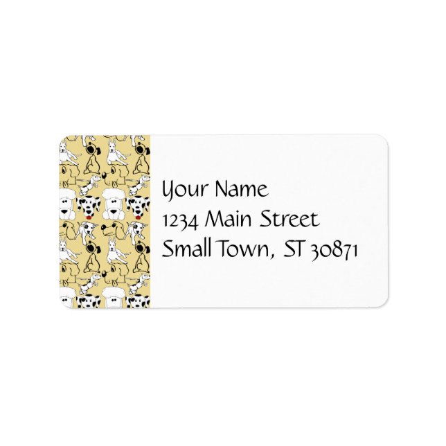 Gå till Hundar Djurälskares Vet Hund Gifts Adressetikett (Framsidan)