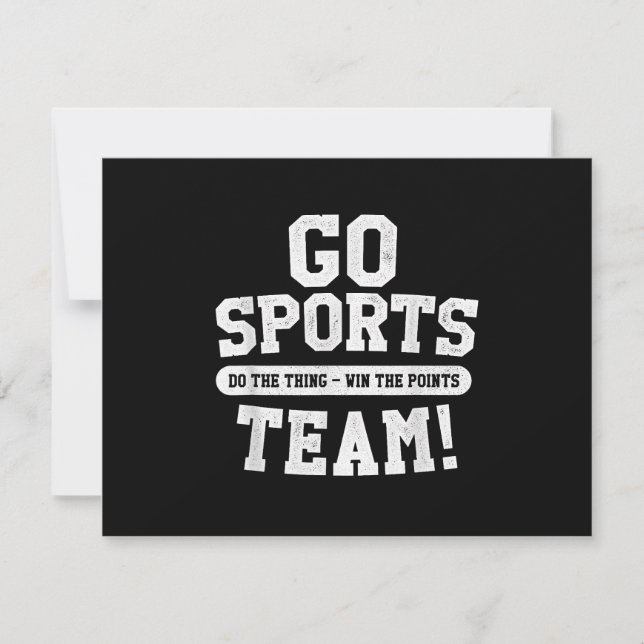 Gå till idrottsgruppen! Funny sport OSA Kort (Framsida)