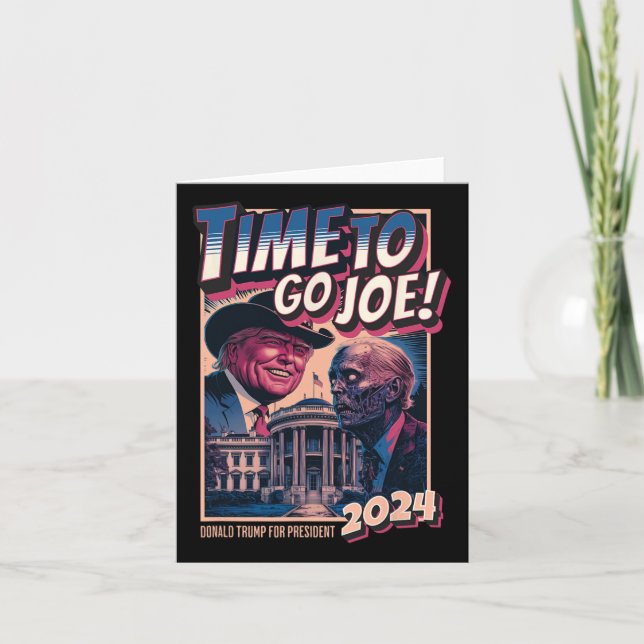 Gå till Joe Funny Pro Trump 2024 Kort (Framsida)