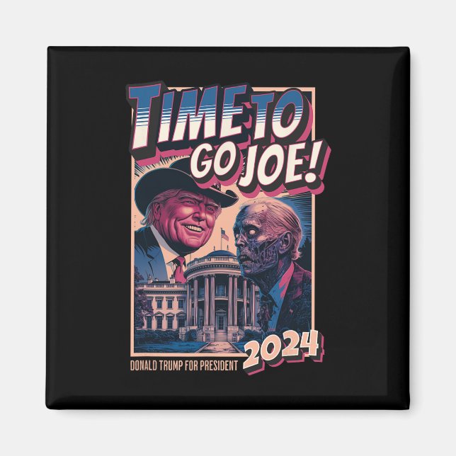 Gå till Joe Funny Pro Trump 2024 Magnet (Framsidan)