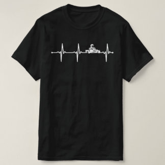 Gå till Kart Tävla Driver ECG-pulsslag Wv T Shirt