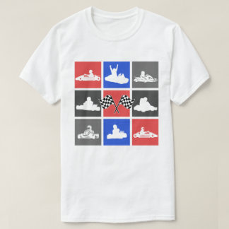 Gå till Karting Pop Art Kart-drivrutiner T Shirt