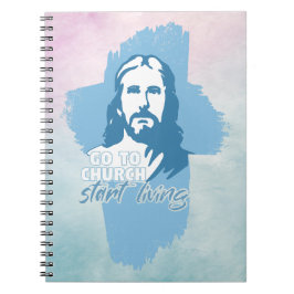 Gå till kyrkan! Herregud! Christian Preacher Anteckningsbok