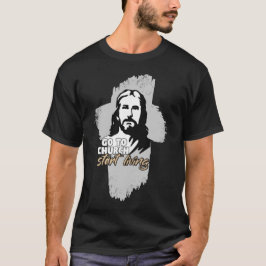 Gå till kyrkan! Herregud! Christian Preacher T Shirt
