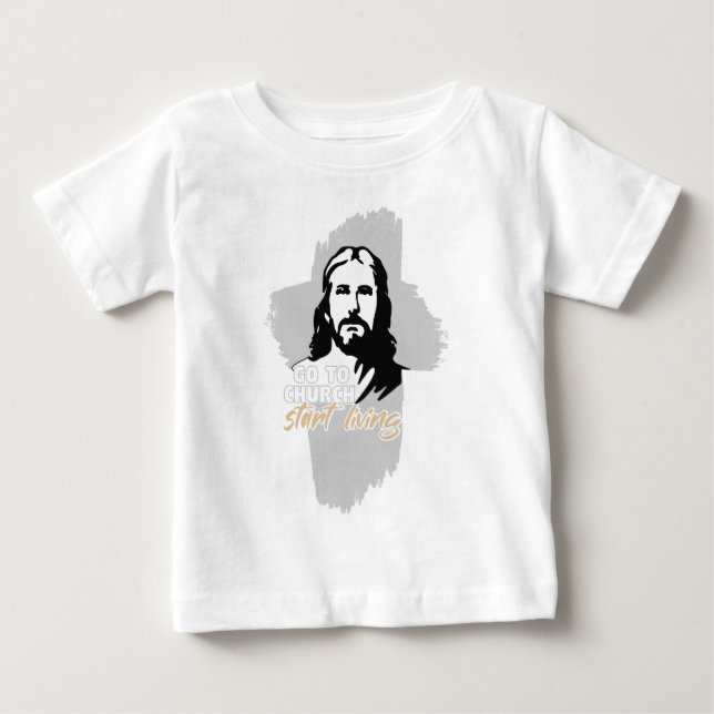 Gå till kyrkan! Herregud! Christian Preacher T Shirt (Framsida)
