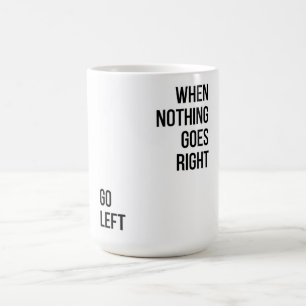 Gå till lämnat svart typografi kaffemugg