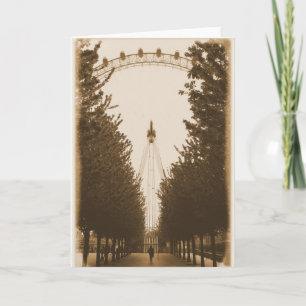 Gå till Line - London Öga - Greeting Card Kort