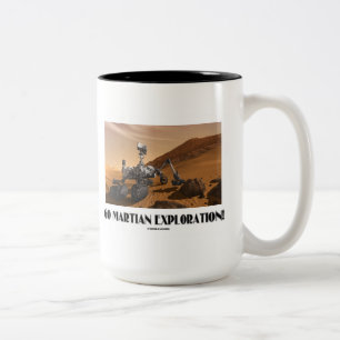 Gå till Martian Exploration! (Mars Rover Curiosity Två-Tonad Mugg