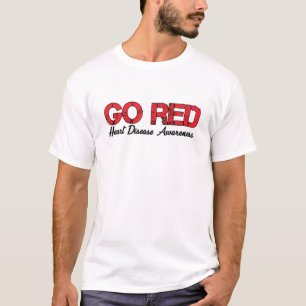 Gå till medvetenhet om röda hjärtsjukdomar Vi B T Shirt