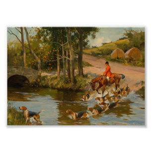 Gå till "Meet English Beagle Hounds 1895" Fototryck