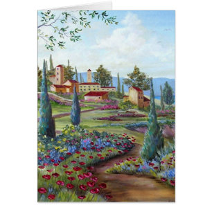 Gå till och med Tuscany Hälsningskort