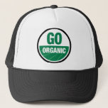 Gå till organisationshatt truckerkeps<br><div class="desc">Gå till Organinc White hat. Visa ert stöd för lokala ekologiska jordbrukare och er hälsosamma livsstil.</div>