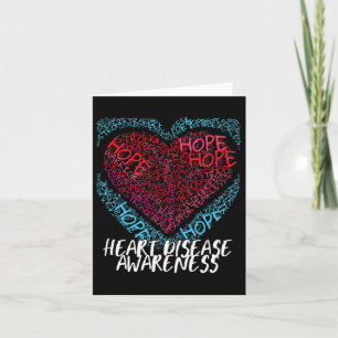 Gå till Red Hope Heart Disease Awareness För manar Kort