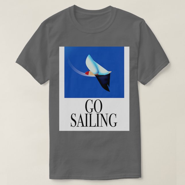 Gå till segling t shirt (Design framsida)