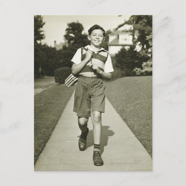 Gå till skolan vykort (Framsida)