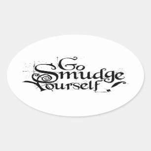Gå till Smudge Yourown Ovalt Klistermärke