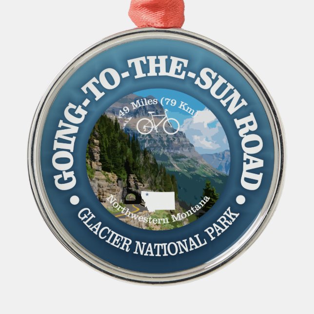 Gå till Sol (cykling C) Julgransprydnad Metall (Framsidan)